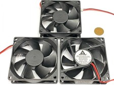 3 Pieces Axial Cooling Fan 2pin 2 wire 80x80x25mm 80mm 8025 5V DC box G29