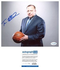 TOM THIBODEAU SIGNED NY KNICKS COACH NBA 8x10 PHOTO - ACOA COA