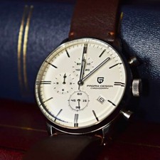43mm Pagani Design Luxury Pilot Quartz Chronograph Mens Watch relojes Hombre