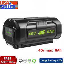 40V 6.0Ah Battery For Ryobi 40 Volt Lithium OP4050 OP40602 OP40261 OP4060 OP4030