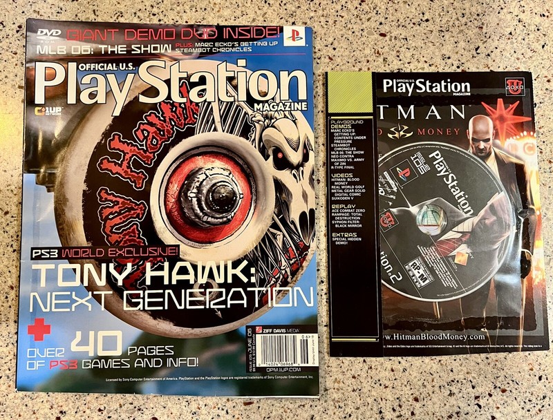 Official PlayStation Magazine & Demo Disc 105 June 2006 Tony Hawk & Demo Disc