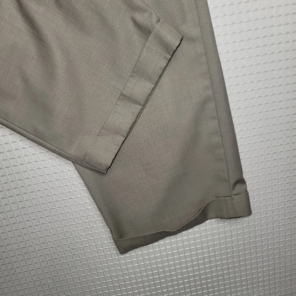 Pantalones de vestir Louis Raphael Rosso ROJOS para hombre 36x32 extensión oculta marrón claro Foto 3 de 4