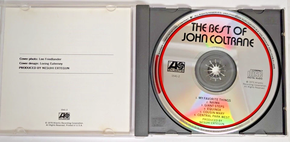 The Best Of John Coltrane CD Reissue 1970's Jazz Blues Foto 2 de 4