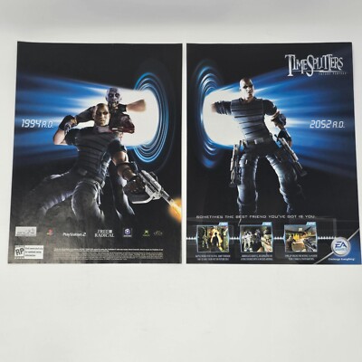 Time Splitters PS2 GameCube Xbox Best Friend Print Ad/Poster Promo Art