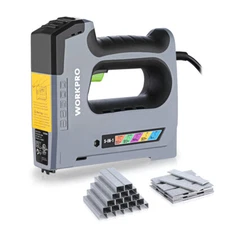 WORKPRO 110V 5 in 1 Electric Staple Gun Corded Brad Nailer w/2000 Staples & Nail