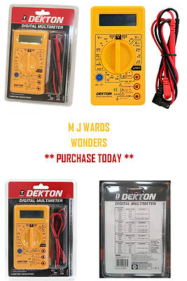 Taschenformat Digital Multimeter Multitester Multi Lesen Zirkutstester Messgerät AC DC 