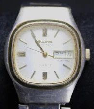 1978 N8 Bulova Accutron Dual-Day Watch - Vintage - Untested - Needs Service