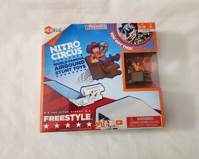 Hexbug Nitro Circus Freestyle Ramp Stunt Set (Includes Character) NEW in box 