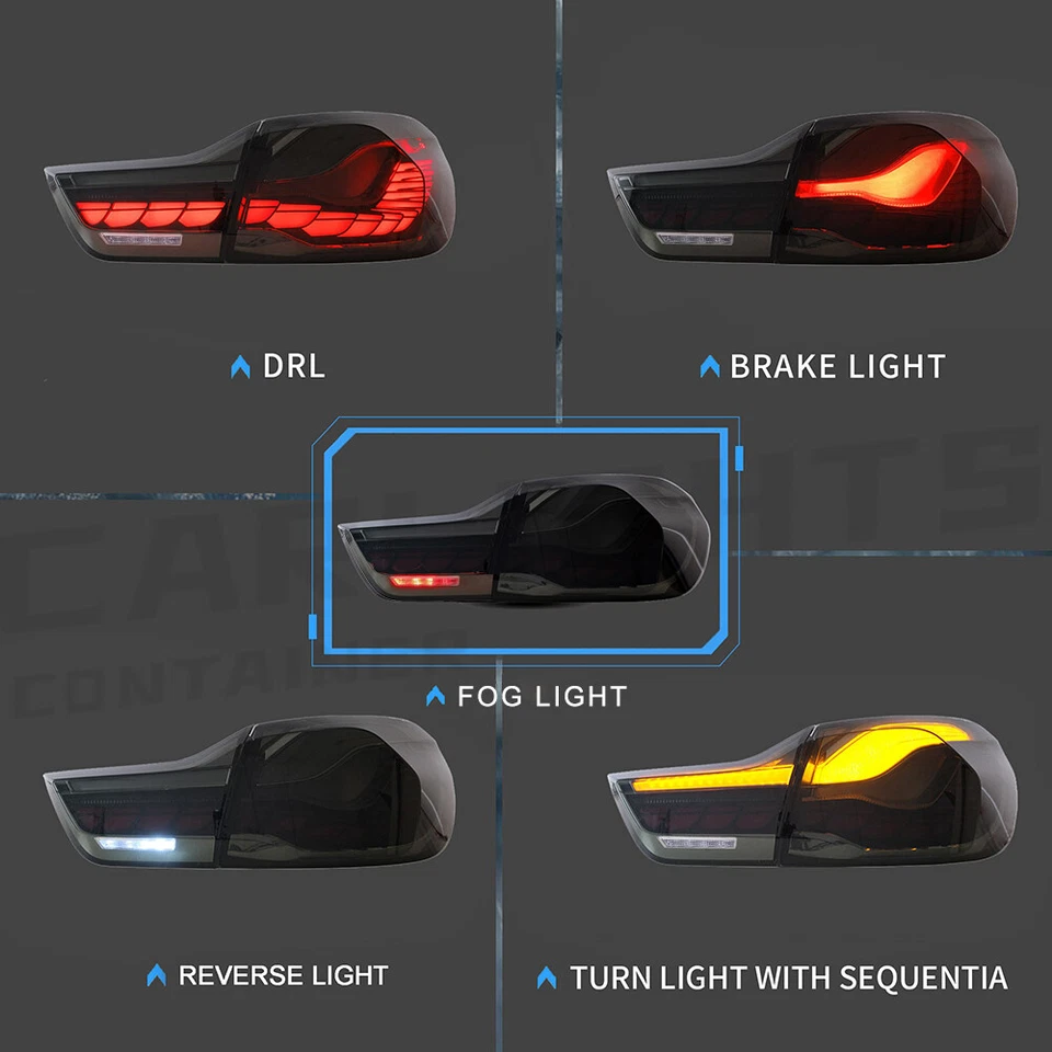 Luces traseras OLED para BMW Serie 4 2014-2020 M4 F32 F33 F36 F82 F83 con animación Foto 4 de 4