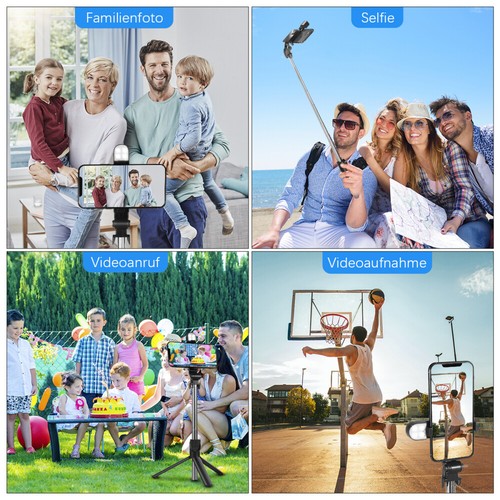 PRO Selfie Stick Smartphone Handy Stativ Bluetooth für iPhone|Samsung Alle Handy - Zdjęcie 48 z 76
