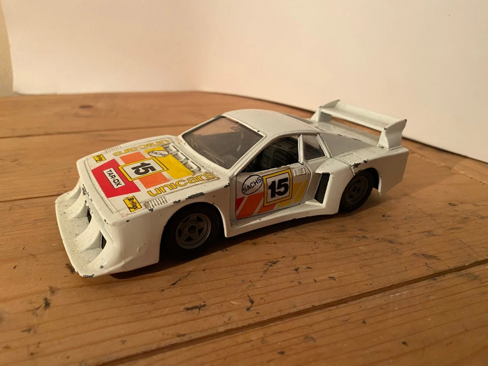 Tonka Polistil Lancia Beta Montecarlo, escala 1:25, modelo fundido a presión, unicars blancos Foto 2 de 4
