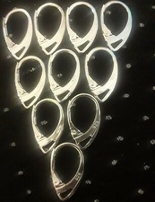 10 pc-5 Pr Lot 925 Sterling Silver Filled OPEN Loop Euro Lever Earrings Findings