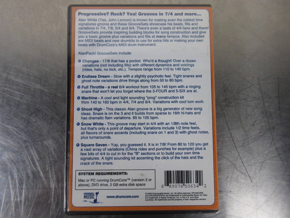 AlanPack 1 Submersible Music Alan White YES! Add-On DrummerPack for DrumCore - Image 3 of 3