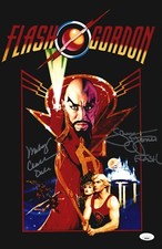 SAM JONES & MELODY ANDERSON Signed FLASH GORDON 11x17 Photo Autograph JSA COA