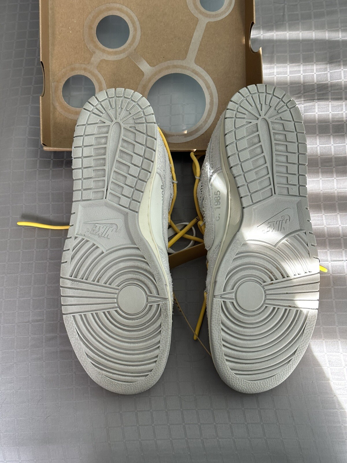 OFF WHITE X NIKE Taglia 10 5 Nike Dunk Low x bianco sporco lotto 39