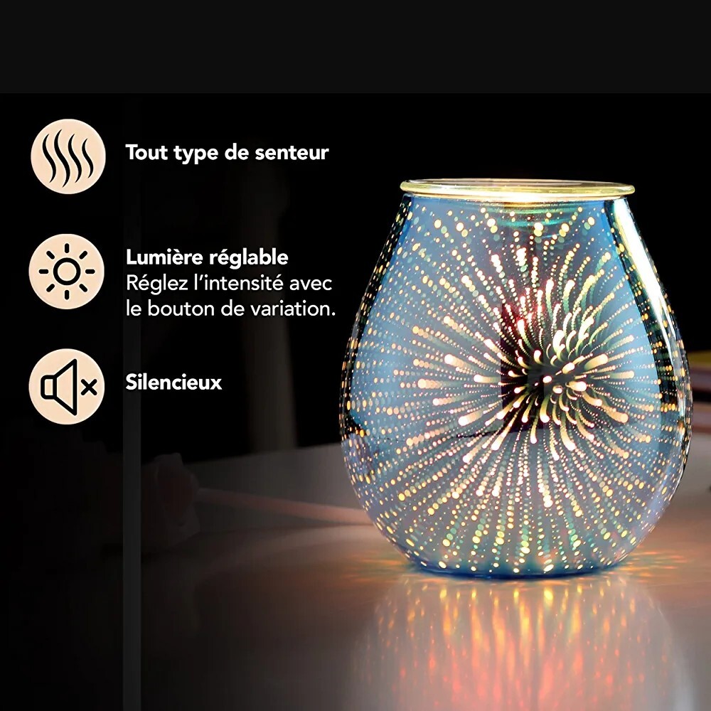 Diffuseur à chaleur douce Calorya 6 objet déco haut de gamme effet 3D