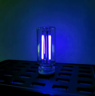 Touch Control Car USB LED Blue Light Atmosphere Night Light Dimmable New