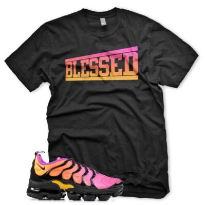 New OG BLESSED T Shirt for N Vapormax Plus Sherbert Fuchsia Blast 