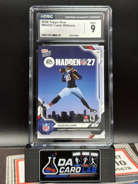 2026 Topps Now Caleb Williams 2027 Madden Cover NFL Chicago Bears Ice Man