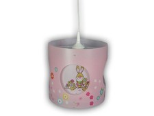 Kinder Pendelleuchte drehend Lampenschirm Bungee Bunny Kinderzimmer Lampe Decke