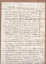 Buffalo NY -1845 2pg letter to Fitch in Ashtabula, OH re Schooner North Carolina