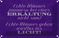 Blechschild 20X30 Cm Echte MäNner Jammern Nicht Spruch Zitat Deko Geschenk Metal