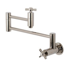 Kingston Brass KS810.ZX Millennium 3.8 GPM Wall Mounted Double - Nickel
