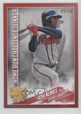 2019 Topps Home Run Challenge Winner July Red 47/59 Ozzie Albies #HRC-23 0o84