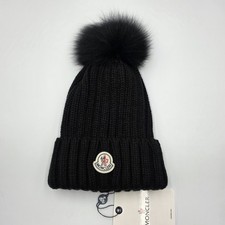 Moncler Women's Pom-Pom Beanie Black