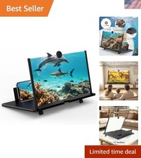 12" HD Screen Magnifier for Cell Phone,3D Cell Phone Magnifing Screen Enlarge...