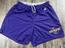 Vintage Y2K 2001 XFL Football Birmingham Bolts Champion Mesh Shorts Size Large