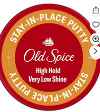 Old Spice Stay In Place Hair Styling Putty for Men 2.2 Ounce LOT OF 2