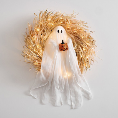 Pottery Barn Mr. Gus the Ghost Wreath