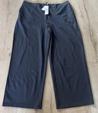 NWT Eileen Fisher Wide Leg in Gray Stretch Trousers Jersey Knit Pants Size 1X