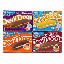 Drake's Devil Dogs Ultimate Variety Pack, Original, Salted Caramel, Mochaccino &
