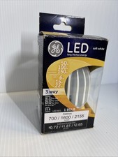 GE LED Soft White 3 Way 50 / 100 / 150 W Replacement A21 / Bulb J 