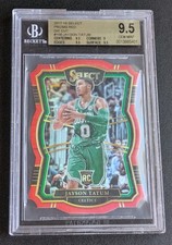 2017 Panini Select Jayson Tatum #166 Rookie Die Cut Red /135 BGS 9.5 GEM MINT
