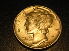1945-P 90% Silver Mercury Head Dime Uncirculated ^^^^^