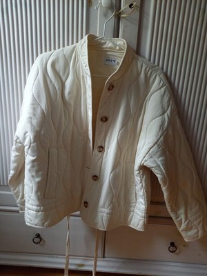 Jakes Steppjacke leichte Jacke  Baumwolle Creme Weiss S NEU