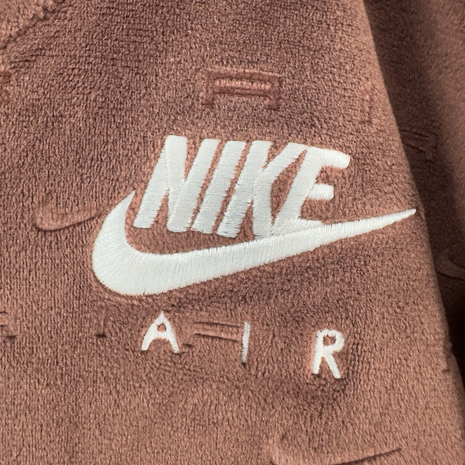 SACAI X NIKE Nike Air Track Jacket Donna 1X Briown Velluto Velluto Casual Full Zip DM9193 273