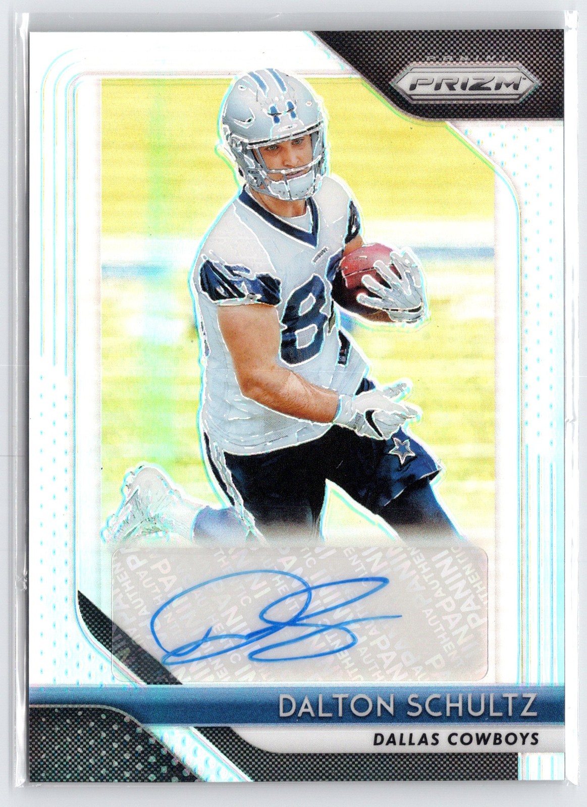 2018 Panini Prizm #RA-DS Dalton Schultz Rookie Autographs Prizm Silver