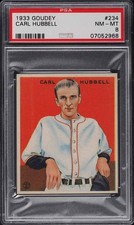 1933 Goudey #234 Carl Hubbell HOF PSA 8 NM-MT 07052968 