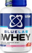 USN Blue Lab Whey Strawberry - 2kg 32.91 per kilo