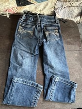 Wrangler 20X Boys Jeans Size 6 Reg Bootcut Denim Thick Stitching
