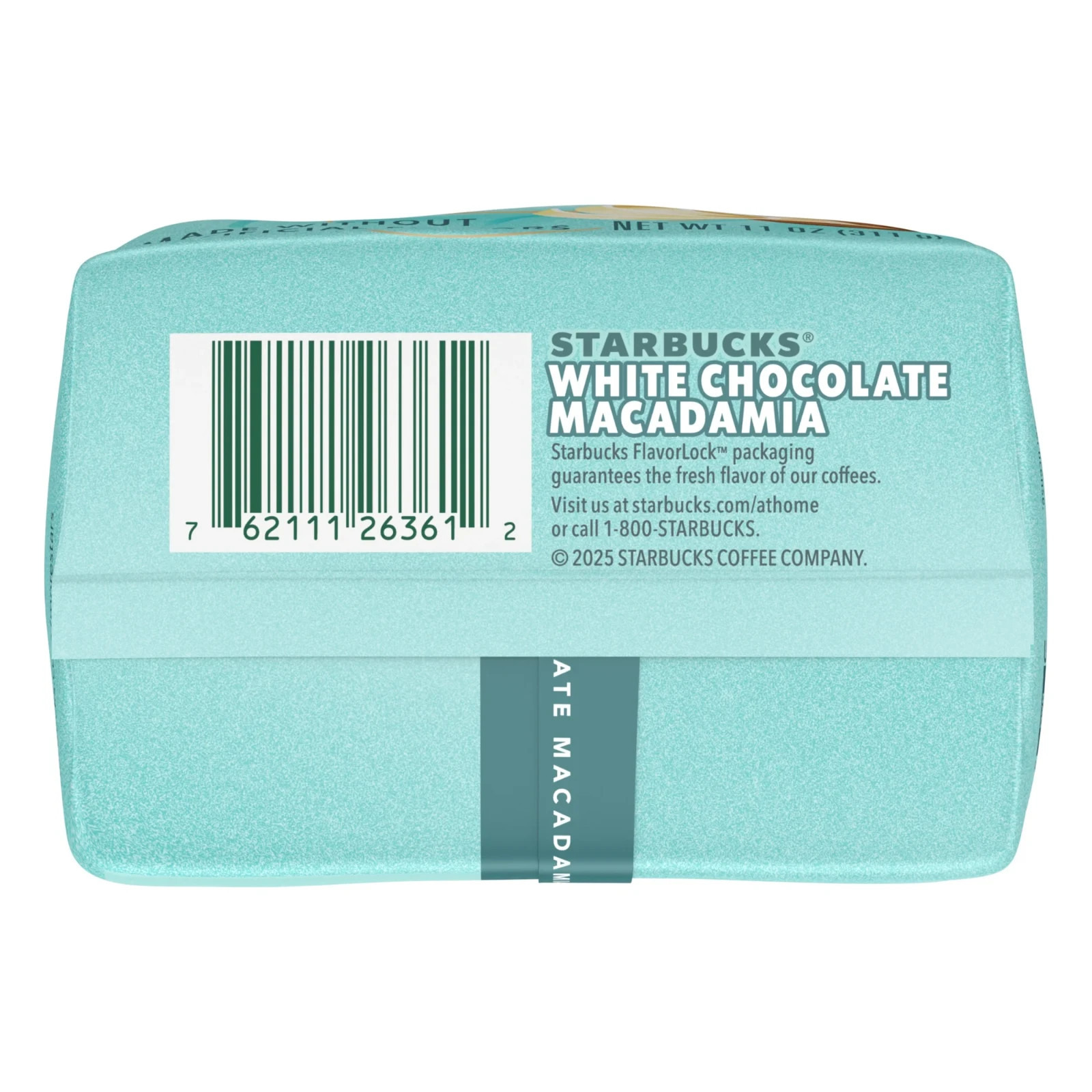 Starbucks White Chocolate Macadamia Nut, Flavored Ground Coffee, 100% Arabica, L