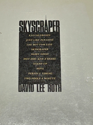 David Lee Roth Skyscraper Band Score Japan Guitar Bass Drums Vocal 