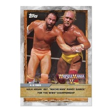 2020 Topps Hulk Hogan v. Macho Man Randy Savage #2 WWE Countdown WrestleMania