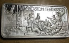 1oz Vintage 1975 Silver Bar American Greatest Events BOSTON TEA PARTY