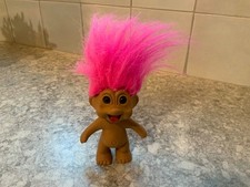 Vintage Troll Doll TNT 1991 Pink Hair Red Tongue