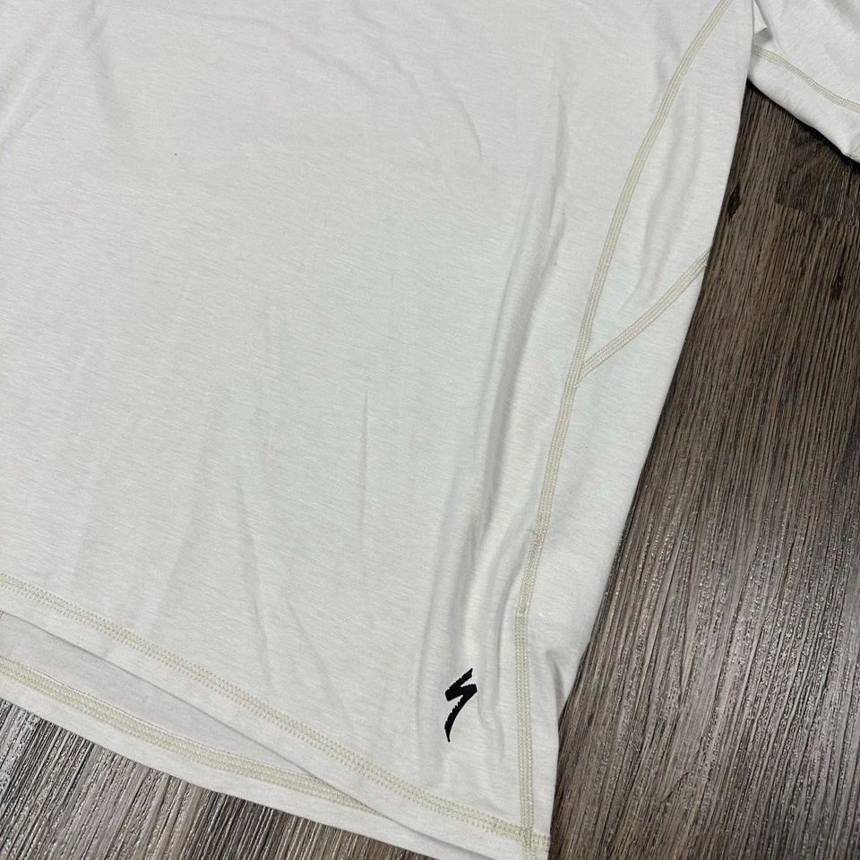 Camiseta deportiva Specialized Traction para hombre blanca talla grande ciclismo atlético Foto 2 de 4